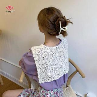 HWETR Phong Cách Vintage Rỗng Ra Móc Ren Khăn Choàng Nữ Áo Vai Giả Cổ Áo Mũi Cho Quần Áo Trang Trí Mới