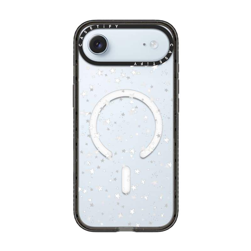 CASECASE X Ngôi Sao Nhỏ Cạnh Đen Trong Suốt Cứng Hút Từ Tính Tác Động Dành Cho Apple IPhone 12 13 14 15 16 17 Pro Max Air Plus Có Hộp