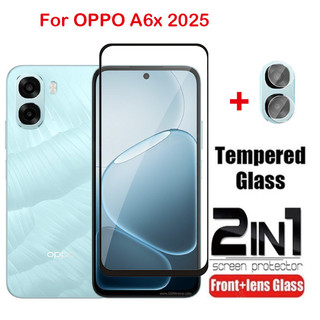 OPPO A6x 2025 Bảo Vệ Màn Hình Cho Oppo A6x A6 X A6 Pro A6t A6T Pro A6s 5G 4G Full Cover Kính Cường Lực Trong Suốt HD Bảo Vệ Phim Chống Trầy Xước