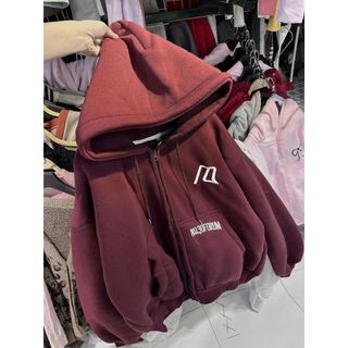 [ Rẻ Vô Địch ] Áo Khoác Nỉ Nam Nữ Form Rộng unisex có khoá kéo phong cách -thuba