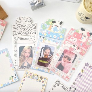 Đồ Gói Card Bìa Đầu Bấm Gập Cute Phong Cách Hàn Quốc Pastel Dễ Thương Tổng Hợp Timo GQ65