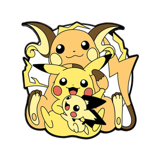 4 Cái / bộ Pokemon Huy Hiệu Pikachu Firedragon Squirtle Anime Thổ Cẩm Trang Trí Trẻ Em Pin
