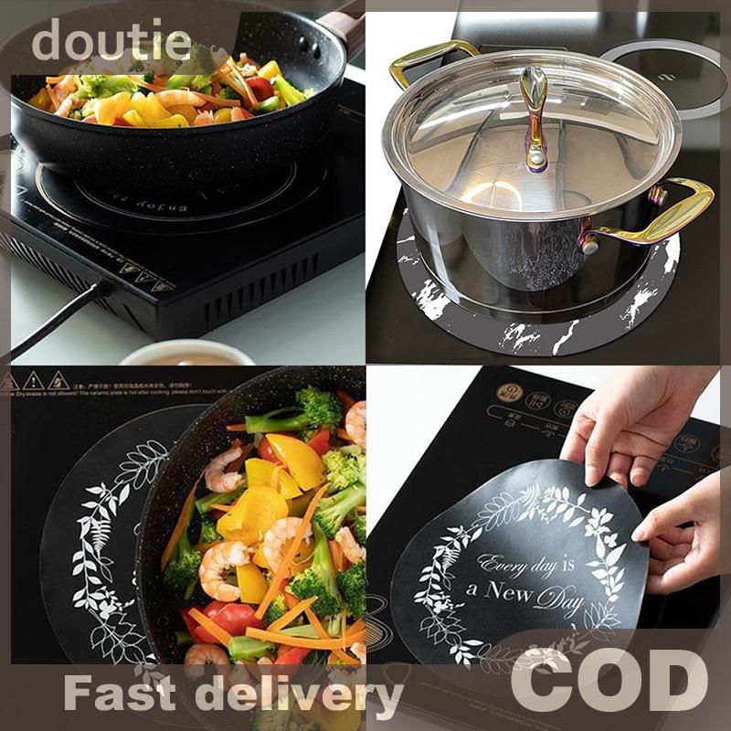 Doutie Thảm lót bếp cảm ứng silicon chống trượt, chịu nhiệt, bảo vệ mặt bếp cho bếp từ