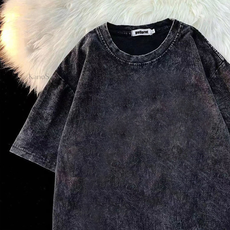 Kanos_shop | áo thun màu đặc, đơn giản thời trang 100% cotton áo bigsize áo kiểu