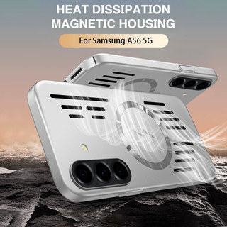 Ốp điện thoại tản nhiệt sạc không dây từ tính cho Samsung Galaxy A56 A55 5G Vỏ cứng siêu mỏng đơn giản