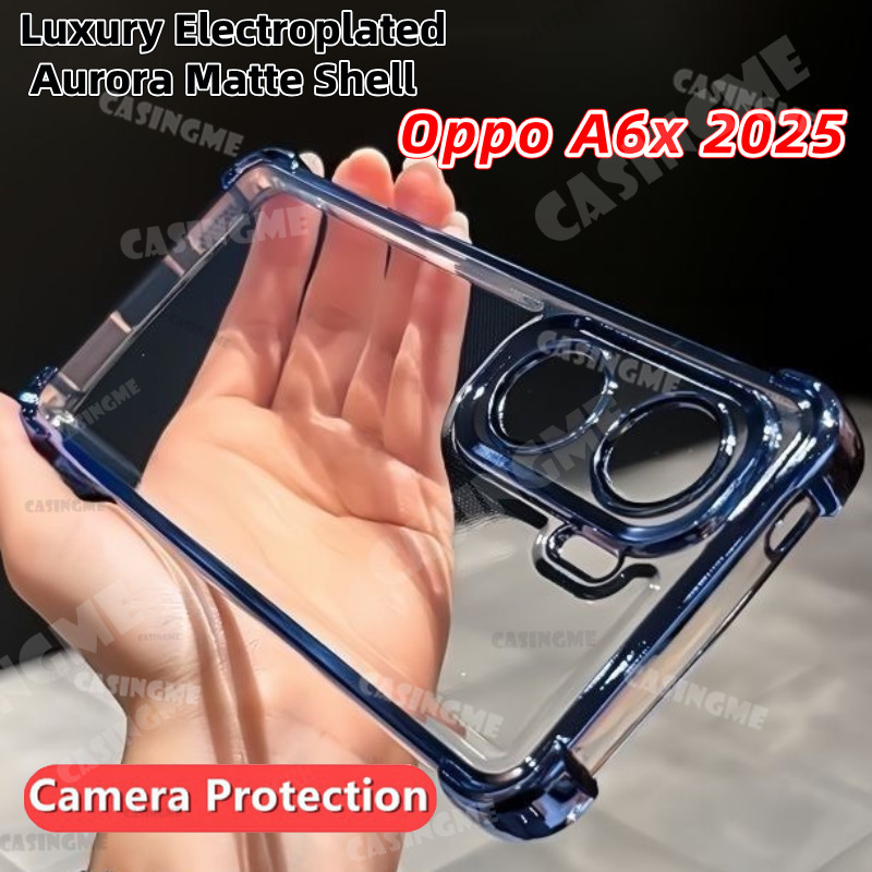 Ốp Bảo Vệ Ống Kính Mạ OPPO A6x 2025 Cho OPPO A6x OPPOA6x A6 X 6x Pro 4G 5G 4 Góc Bảo Vệ Chống Sốc Ốp lưng Chống Sốc