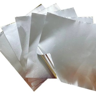 Giấy nghệ thuật lá nhôm thủ công 20x30cm, làm lá vàng DIY, giấy khắc nghệ thuật ROLY