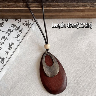 Vòng cổ mặt dây chuyền ARTISANU, Dây chuyền áo len dài Boho, Quà tặng Quần áo dân tộc Mặt dây chuyền Trang trí tiệc