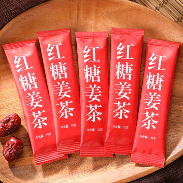 Trà gừng đường nâu, súp gừng, nước gừng dưỡng chất, nước uống Qi Chong, túi nhỏ bổ dưỡng