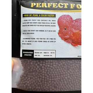 Cám Perfect Food Hỗ Trợ Toàn Diện Cho Cá La Hán (lên đỏ, lên châu, lên đầu) Gói 100gram