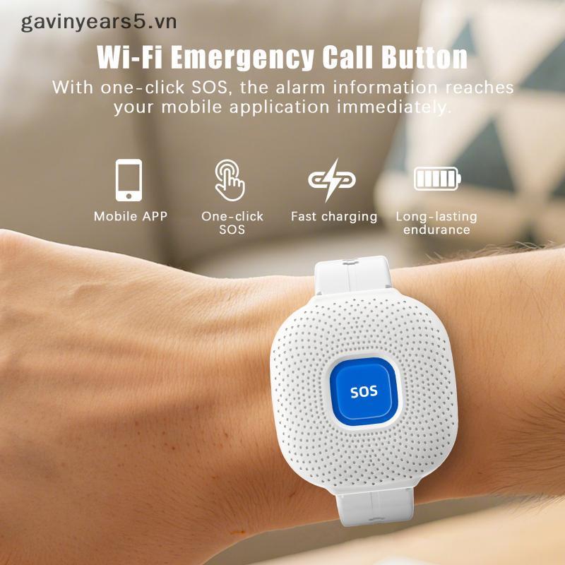 # gavin # Chống nước Tuya Smart Wifi An toàn Vòng tay SOS Cảnh báo khẩn cấp Đồng hồ SOS Báo động mùa thu Người cao tuổi Nút hoảng loạn cuộc gọi SOS.