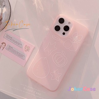 Ốp Cho IPhone 12 16 15 17 14 13 11 Pro Max 15 16 14 7 8 Plus XR X XS Max Ốp lưng điện thoại mềm hình trái cây ngọt ngào