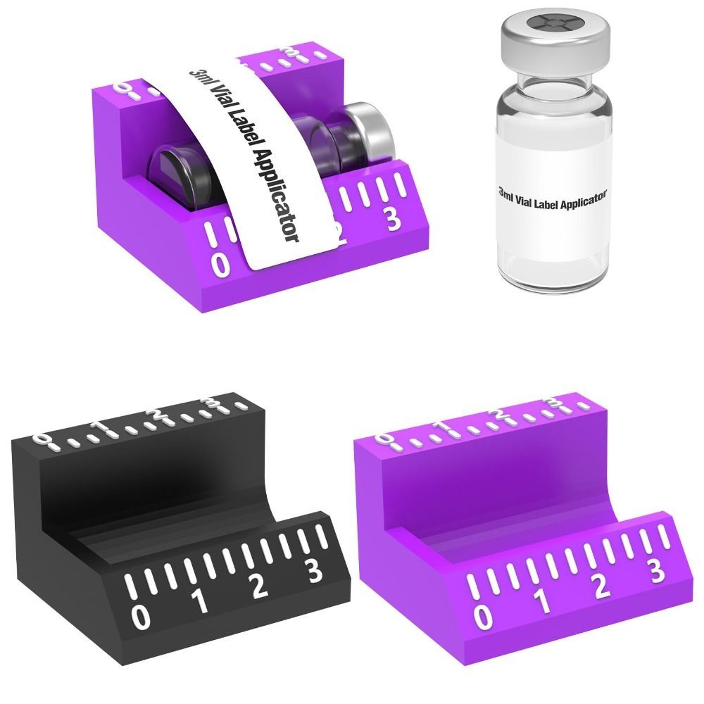 Dụng cụ bôi nhãn lọ NORBORTO, Công cụ căn chỉnh nhãn dán dễ dàng 3ml / 10ml, In ứng dụng chính xác Công cụ ghi nhãn tiết kiệm thời gian có thể tái sử dụng Tổ chức tại nhà