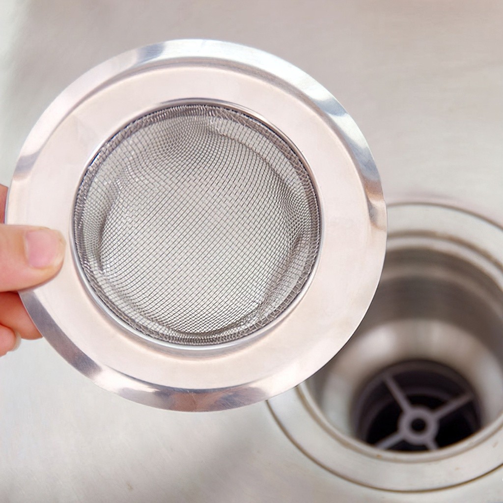 Lọc rác inox bồn rửa chén, chặn rác inox dày dặn không rỉ