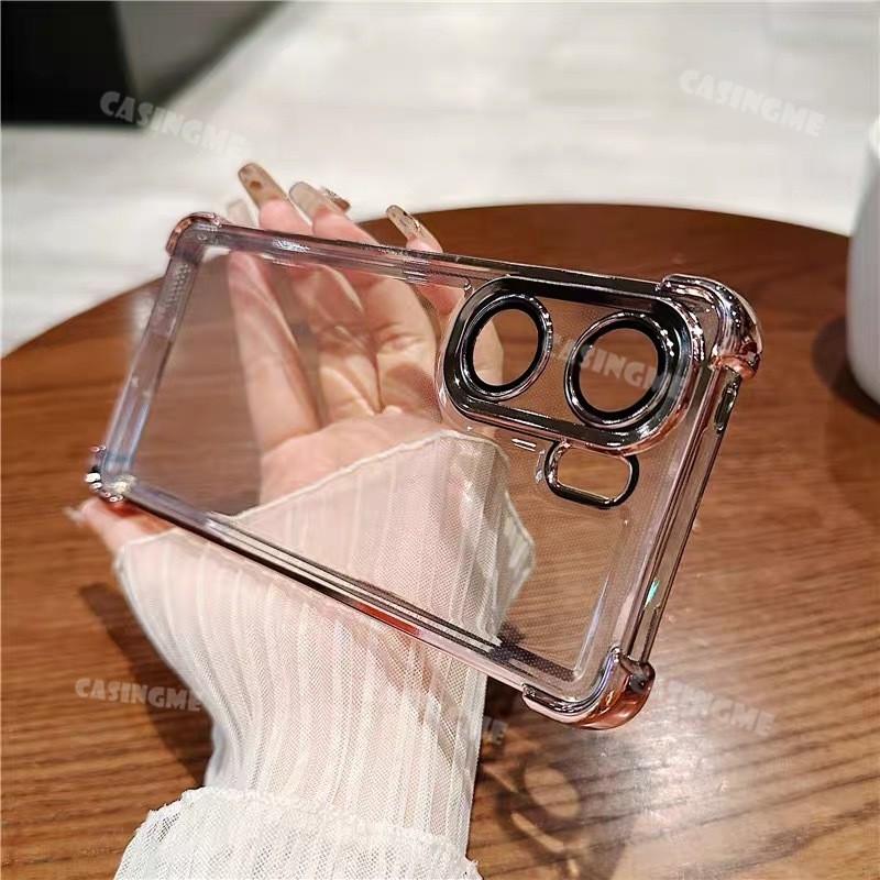Ốp Bảo Vệ Ống Kính Mạ OPPO A6x 2025 Cho OPPO A6x OPPOA6x A6 X 6x Pro 4G 5G 4 Góc Bảo Vệ Chống Sốc Ốp lưng Chống Sốc