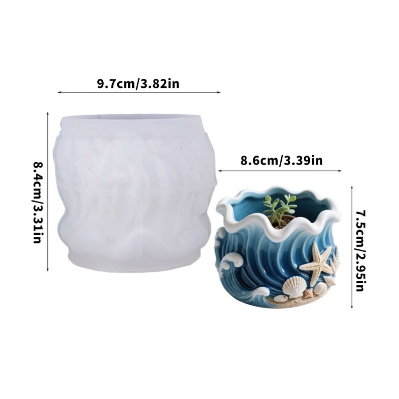 Khuôn silicon linh hoạt COO để làm đồ trang sức bằng nhựa trong thiết kế chuyển động dưới nước