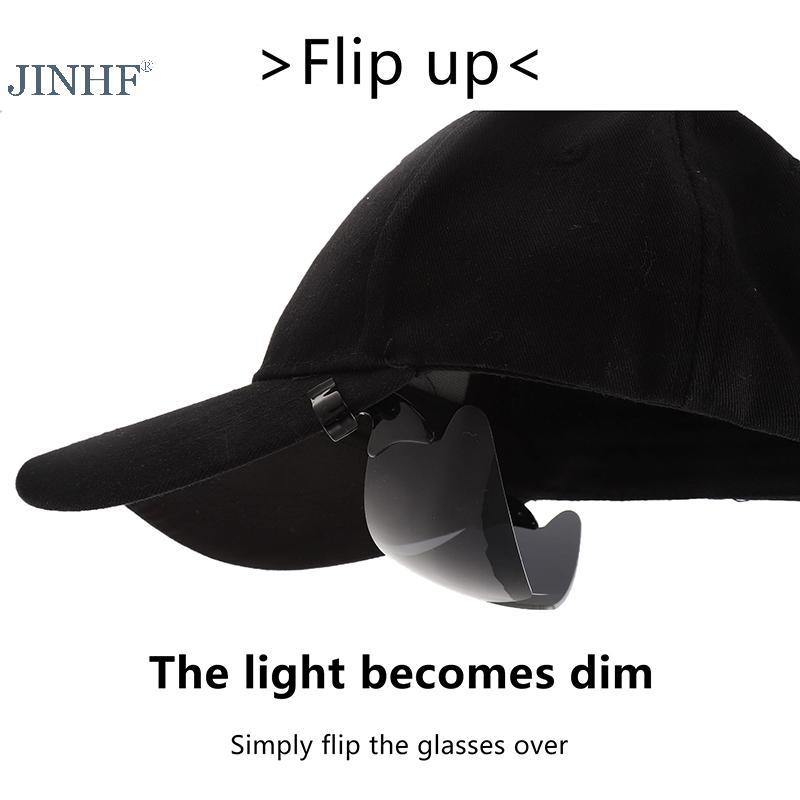 JINHF 1 Kẹp Có Thể Điều Chỉnh Kính Mát Thể Thao Flip-Up Cover Kính Mát Chống Tia UV Kẹp Trên Mũ Kính Đi Xe Đạp HOT