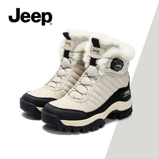 Giày Bốt Tuyết JEEP Nữ Plus Nhung Dày Cao Cấp Ấm Áp Chống Lạnh Ngoài Trời Chống Trơn Trượt Chống Mài Mòn Thu Đông Giày Bốt Ngắn