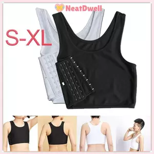 Áo ba lỗ NETDWELL 1 chiếc, Trans Lesbian Tomboy Ngực Shaper, M-3XL Corset Quần lót Ngực