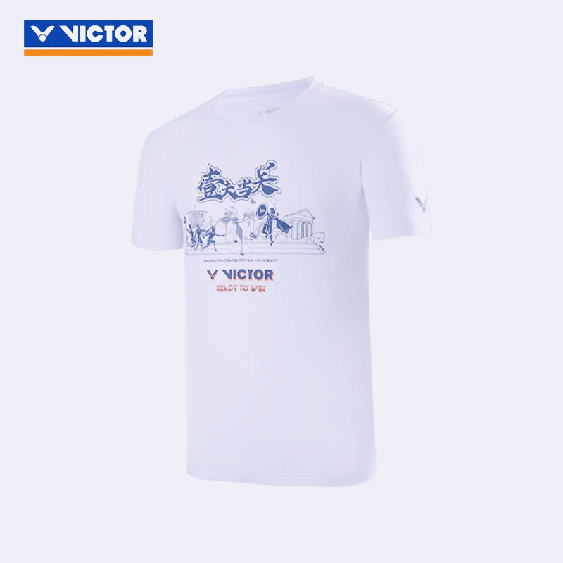 Đồng phục cầu lông VICTOR 100% cotton cao cấp cho nam và nữ, mã T-42036