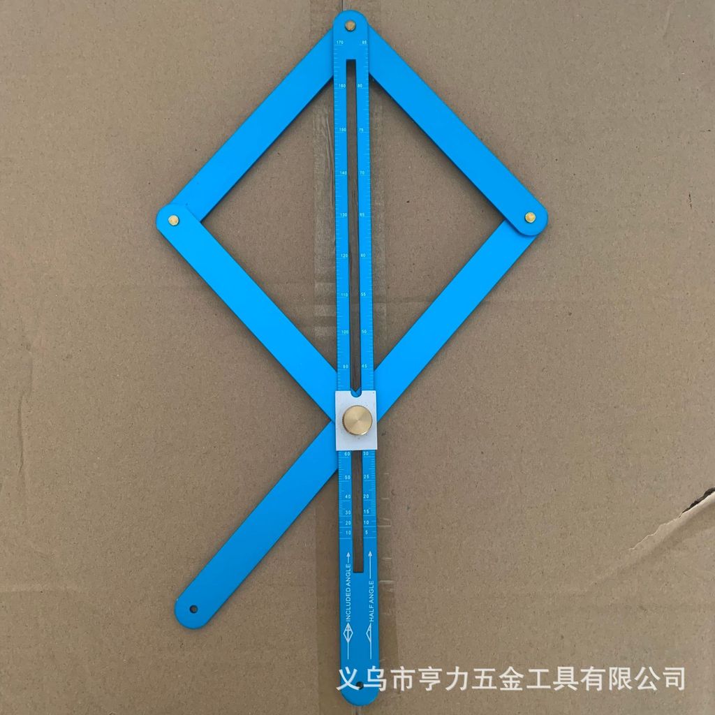 Thép không gỉ Dao Thước Góc Thước Dày Cắt Cạnh Trang Trí Gỗ Cửa Sổ Protractor Đa Năng Protractor CCLB