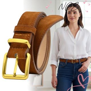 Thắt lưng nữ NCE da lộn, khóa chốt - Thiết kế thời trang cho quần jean