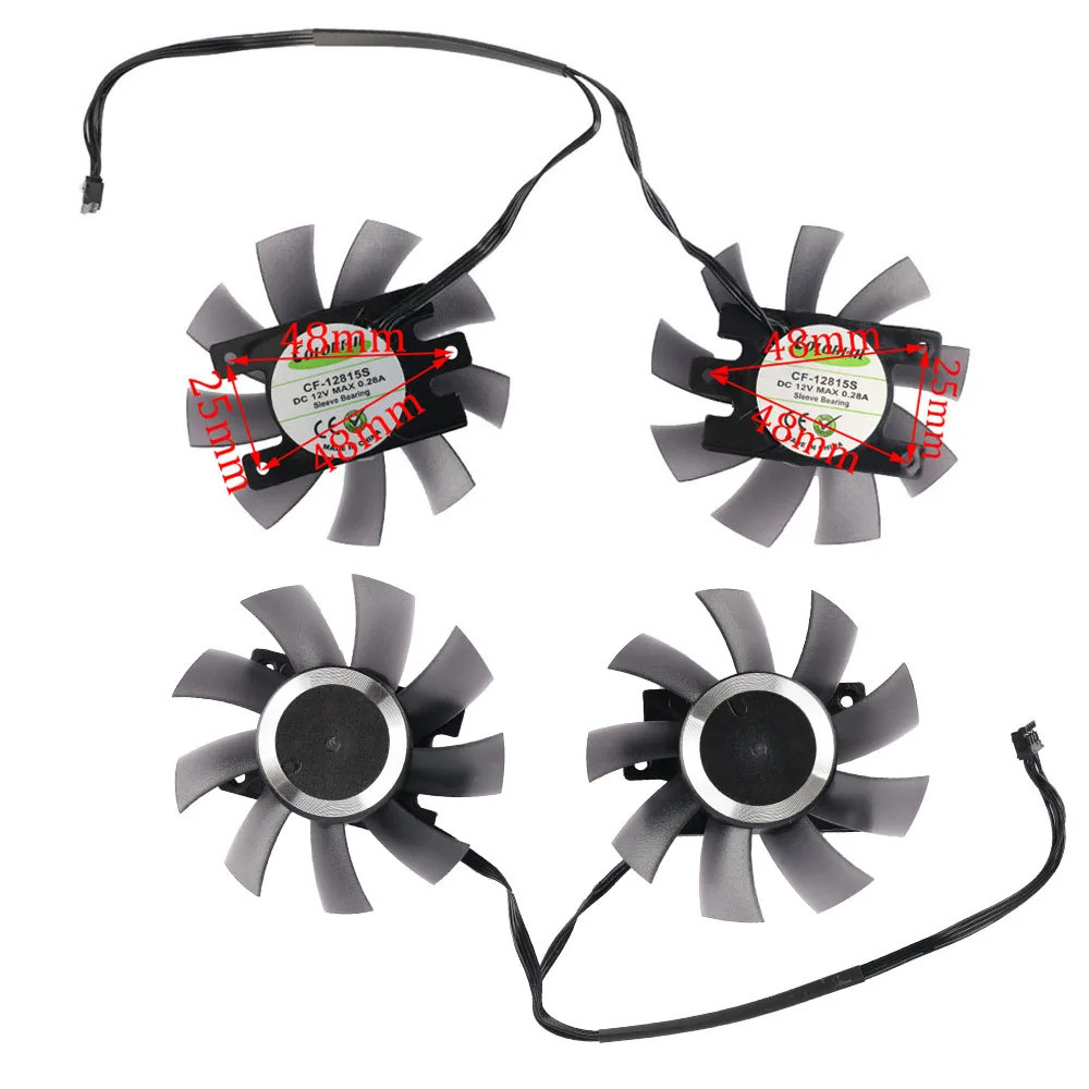 Quạt Card Video Cho INNO3D GeForce GTX 1660 Ti 1660 RTX 2060 Twin X2 75MM CF-12815S GTX160Ti GTX1660 RTX2060 Quạt GPU