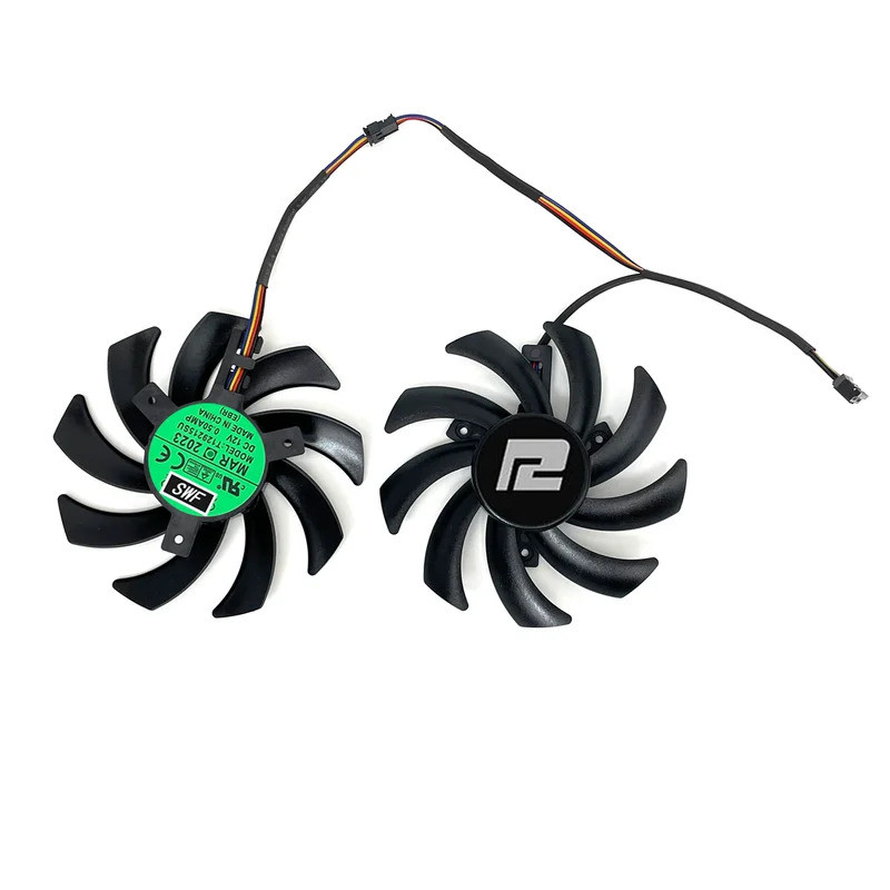 Mới 85mm Quạt Làm Mát Cho Powercolor RX 6700 6650 6600 XT RX 5700 5600 XT V2 Fighter Card Đồ Họa Quạt Làm Mát