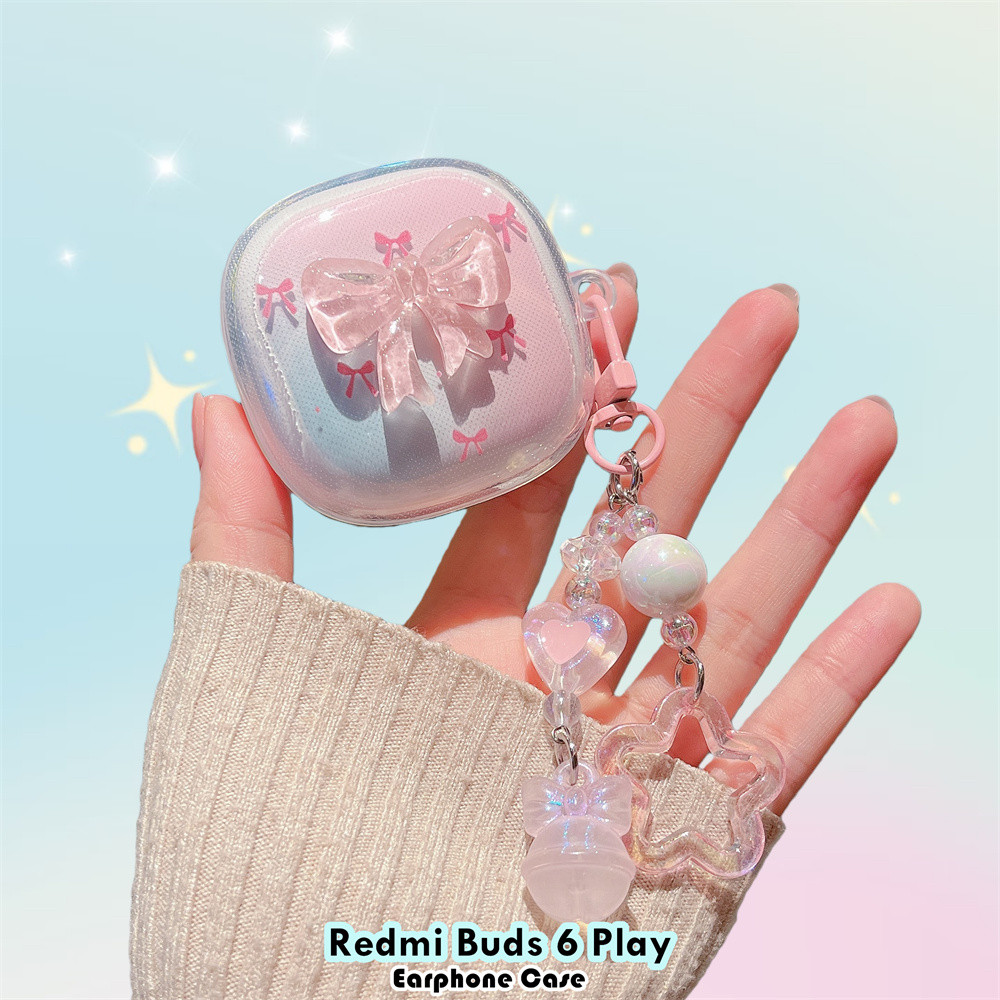 [Ngôi sao tương lai] Dành cho Redmi Buds 6 Play Vỏ silicon mềm DIY Vỏ tai nghe mèo sáng tạo