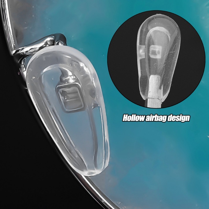 10 / 20 Chiếc Kính Silicon Miếng Lót Mũi Bộ Tua Vít / Chống Trơn Trượt Thay Thế Kính Mắt Mũi Miếng Lót