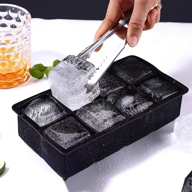 4 / 6 / 8 Lưới Khuôn Làm Đá Silicon / Khuôn Làm Đá Whisky Có Thể Tái Sử Dụng / Tủ Đông Cocktail DIY