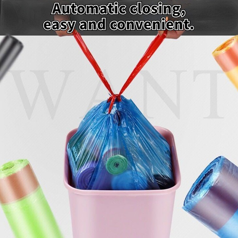1 / 3 / 5 Cuộn Túi đựng rác dùng một lần nhà bếp / Túi đựng rác phòng tắm / Túi đựng rác vệ sinh di động