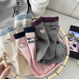 KT Cat Tất Dễ Thương Bốn Mùa Dễ Thương Phù Hợp Với Nữ Giữa Ống Ngọt Ngào ins Hoạt Hình Hợp Thời Trang