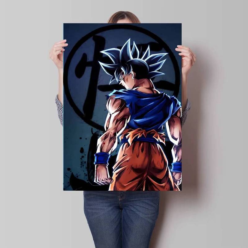 Anime Nhật Bản Dragon Ball Goku Nhân Vật Cổ Điển Poster Canvas In Tường Nghệ Thuật Hiện Đại Phòng Khách Trang Trí Phòng Ngủ Frameless