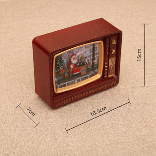 Phong Cách Mới Giáng Sinh Âm Nhạc Nổi Tuyết Tiêm TV Đèn Ngủ Quà Tặng Trang Trí Giáng Sinh Trang Trí Hộp Nhạc MTWR