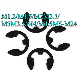 Vòng giữ mở màu đen Vòng snap loại E, miếng đệm M1.2 / M1.5 / M2M2.5 / M3M3.5 / M4 / M4.5M5-M24 【 JYD-ZZ-Z】