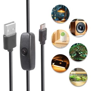 WU Thân thiện với người dùng Dây nguồn USB sang USB nhỏ có công tắc chuyển đổi sang hoạt động sạc hiệu quả cho gia đình