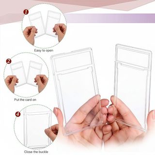 [Vận chuyển nhanh] Thẻ phân loại IDEANEST PSA, Hộp đựng thẻ sưu tập 35PT chống tia cực tím có thể tháo rời, Hộp bảo vệ thẻ giao dịch bền trong suốt chắc chắn chất lượng cao