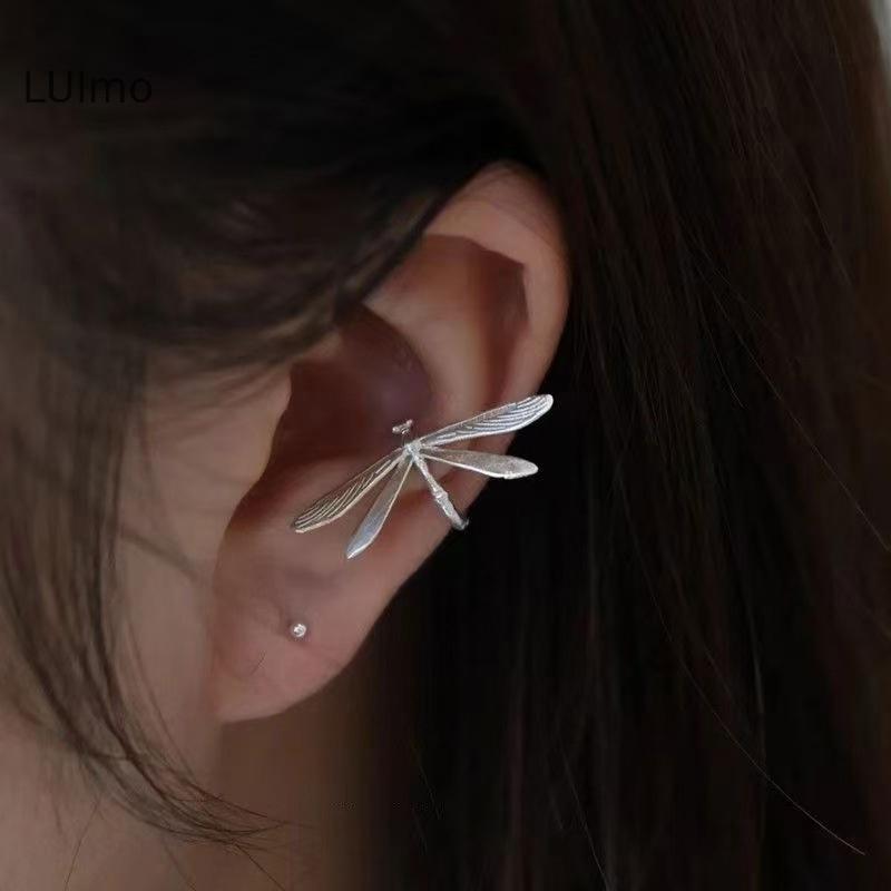 LUImo Vintage Tinh Tế Chuồn Chuồn Lỗ Tai Kẹp Bông Tai Cho Nữ Thời Trang Mới Trang Sức Dự Tiệc Quà Tặng SBS