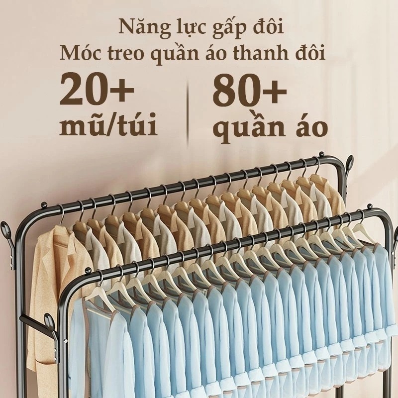 𝐎𝐥𝐢𝐟𝐞 Kệ Treo Quần Áothép Cacbon Sào Phơi Đồ Đen/Trắng Treo Quần Áo Đơn Giản Dễ Lắp Ráp Giá Treo Quần Áo Bền Chặt