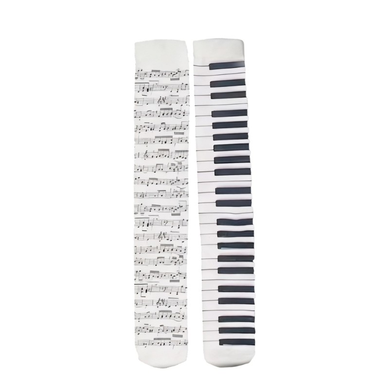 Tất Cotton Phong Cách Thủy Thủ và Đàn Piano Mắt Cá, Phù Hợp cho Phụ Nữ