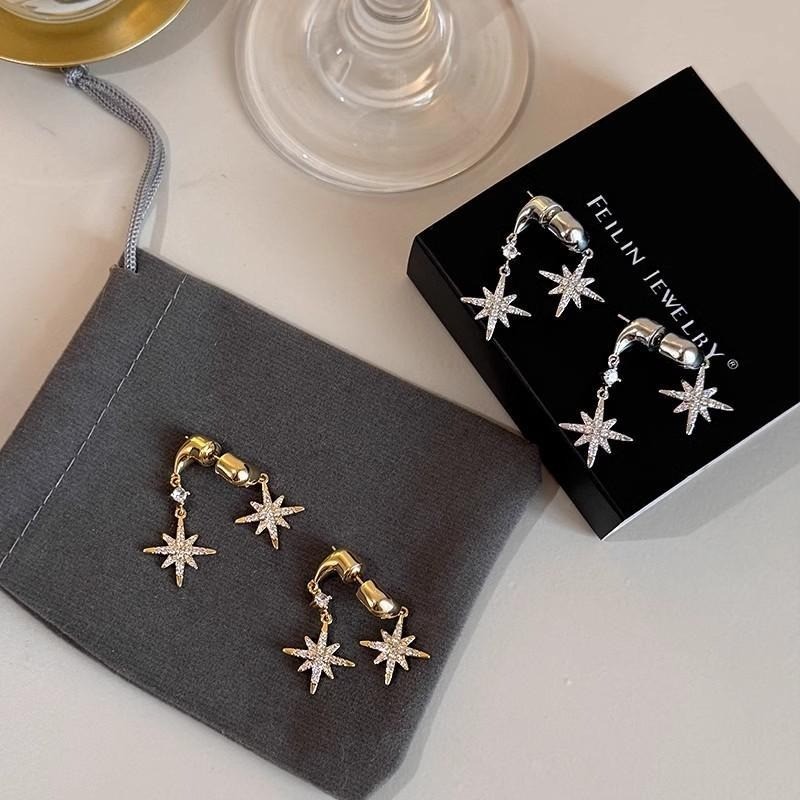 Bông Tai Măng Cụt Zircon Tinh Tế, Phù Hợp Làm Quà Tặng