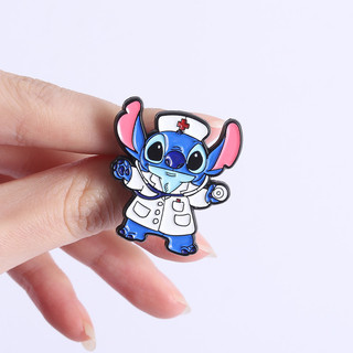 Lilo và Stitch - Trâm Hoạt Hình Nam, Đồng Phục Y Tế Dễ Thương, Huy Hiệu & Phụ Kiện