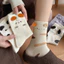 Tất động vật hoạt hình dễ thương cho giấc ngủ tại nhà - Thiết kế kawaii đàn hồi thoải mái, thoáng khí phù hợp mặc hàng ngày