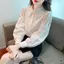 Áo sơ mi dài tay phối cổ ren độc đáo phong cách trẻ trung năng động XIMIMI SP401