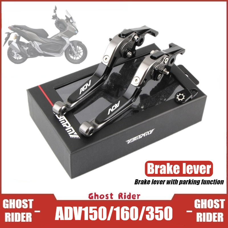 Dành Cho Xe HONDA ADV150 ADV160 Cần Phanh Có Thể Điều Chỉnh Có Khóa Đỗ Xe CNC Nhôm Tay Lái Đòn Bẩy