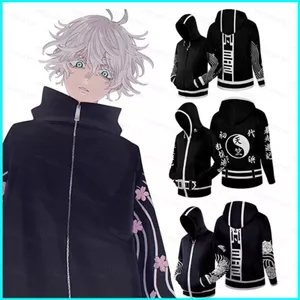 Áo khoác Unisex Anime Senju Kawaragi Wakasa từ GN Tokyo Revengers - Có mũ rộng thoải mái