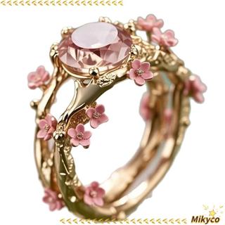 Nhẫn hoa chống phai màu thiết kế đơn giản, chất liệu cao cấp, phù hợp với phong cách Instagram cá nhân