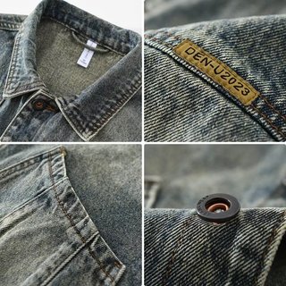 Áo vest denim nam thiết kế thời trang kiểu Mỹ, chất lượng cao