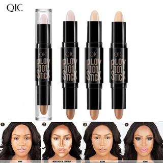 Kem che khuyết điểm hai đầu Bút che khuyết điểm Ba chiều Làm sáng da mặt V-Face Makeup Fixing Shadow Pen Mỹ phẩm Chống thấm nước, Làm sáng tông màu da, Kem che khuyết điểm, Lâu trôi, Sửa đổi tông màu da, Lỗ chân lông vô hình, Không dễ F